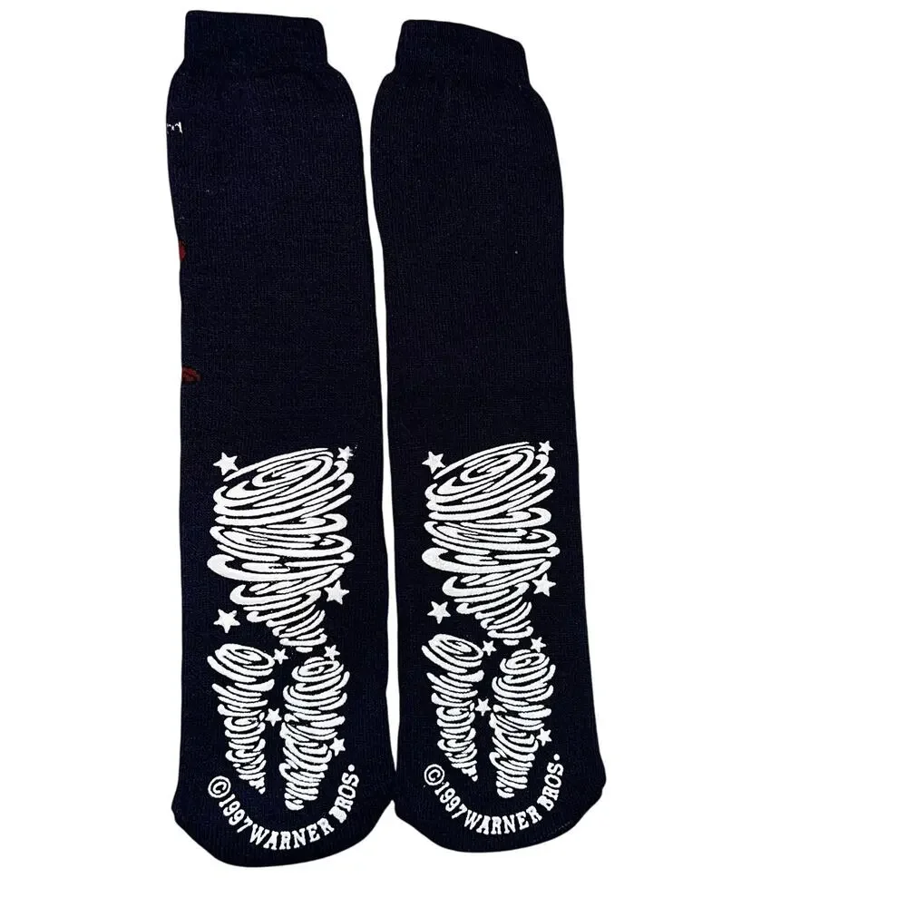 Tasmanian Devil Vintage Looney Tunes 1997 grip Slipper Socks Vintage adult OS